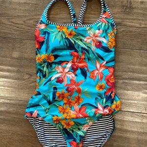 Tommy Bahama Women's Reversible One Piece Bathing Suit